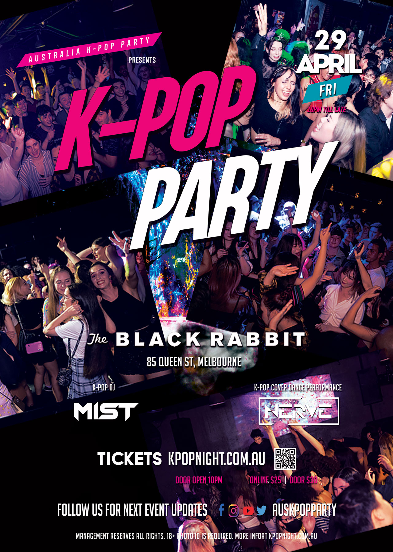 [15 First Release Tickets Left] Monthly Melbourne KPop Party Fri 29th